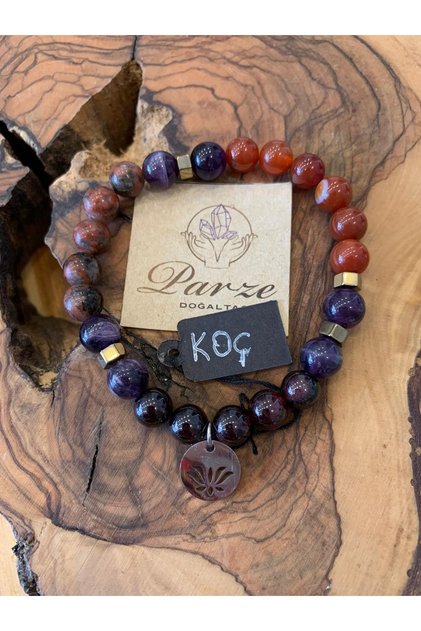 Zodiac Sign Bracelet (traditional Birthstone Aries Bracelet)