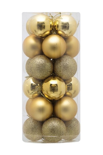 Christmas Tree Ornament, 4 cm, 24-Piece Christmas Ball Set
