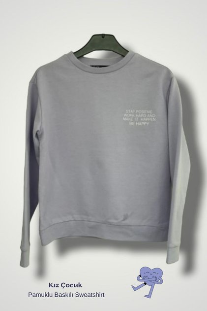 Girl's Sweat with Print Detail