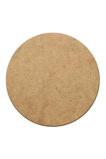 Wooden Charger Plate 4 Pieces 3 Mm Raw MDF 50x50 Cm Diameter Round Under-Serve Charger