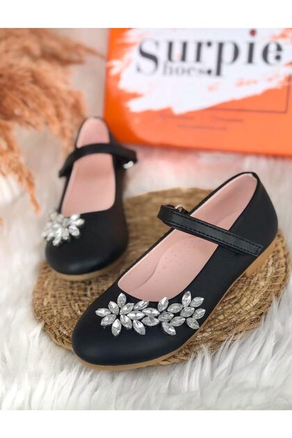 Stone Detailed Orthopedic Children's Ballerinas