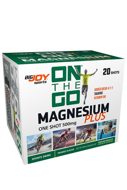 On The Go Magnezyum Plus Shot 20*25ml Magnesium Citrate Malate Vitamin B6+bcaa+taurine