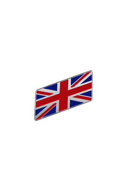 Britanya Bayrağı Tasarımlı Damlalı Alüminyum Sticker Etiket