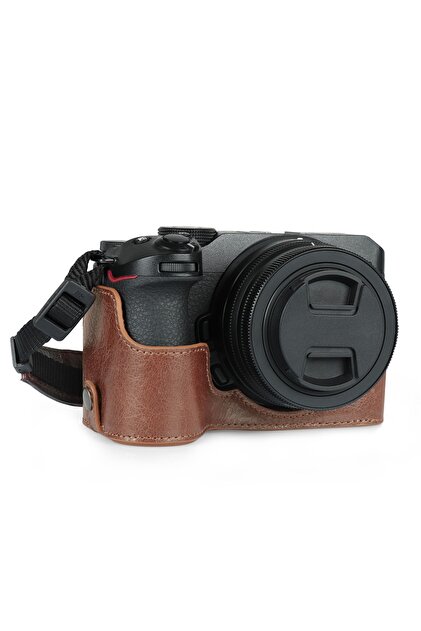 Nikon z30 +オマケ MegaGear Gerçek Deri Nikon Z30 Ile Uyumlu Yarım Kamera Kılıfı
