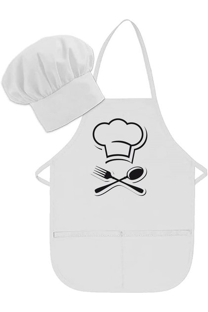Children Chef Apron/school Activity Apron/cook/kid Kitchen Apron/patterned Apron/printed Apron