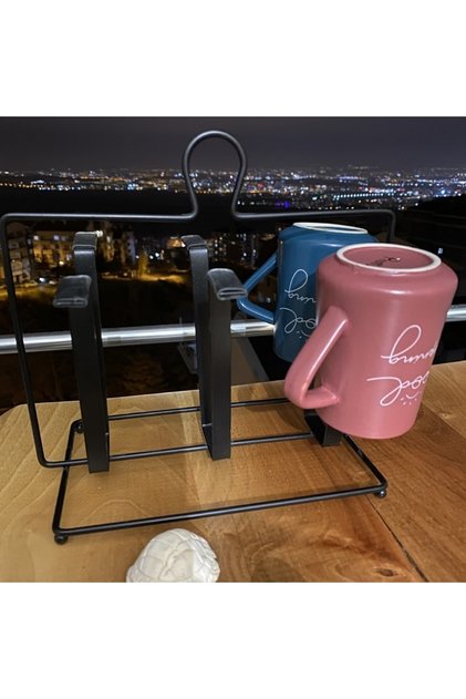 Mug Holder, cup holder, cup dryer, Tableware Presentation, Organizer, Dish Stand for Mug Black