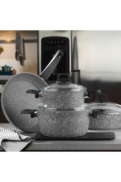 Selen 7 Prc Cookware Set G.effect Gray