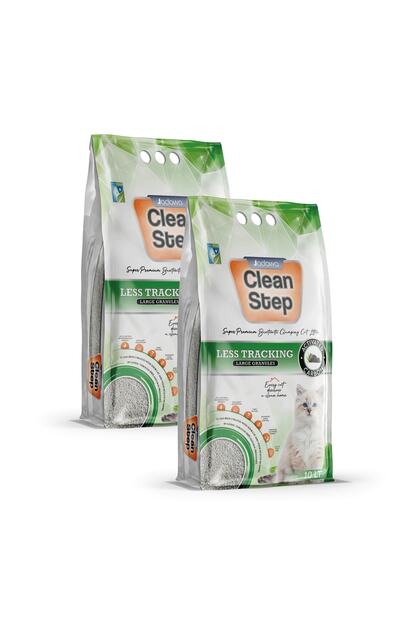 Clean Step Less Tracking Patilere Yapışmayan Aktif Karbonlu Topaklanan Kalın Taneli 2x10 L