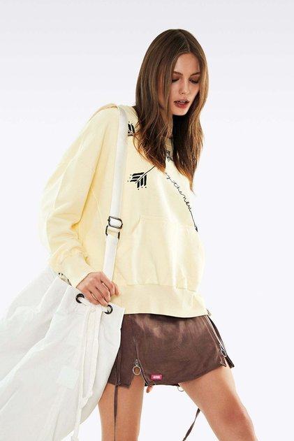 Pastel Sarı Sweatshirt 11002