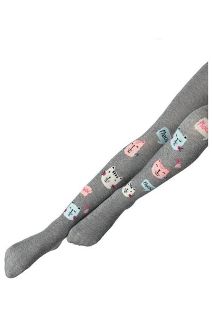 Devojčice sive lepe meow čarape