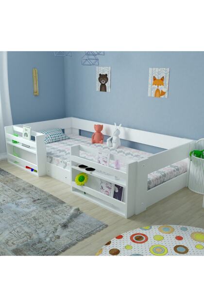 Vega Montessori %100 Mdf Kitaplıklı Karyola
