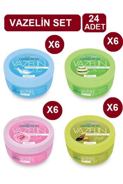 Set of 4 Vaseline 150ml (X4*X6 = 24 Pcs)