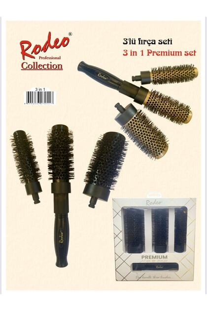 Professional Metal Blow Dry Brush Set of 3