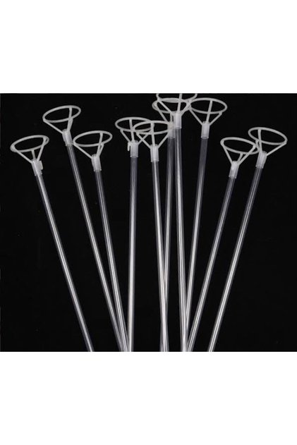 Balon Çubuğu Ve Başlığı Set 50 Cm 5 Adet
