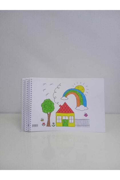 12 Small Drawing Notebooks, Spiral-Bound Drawing Notebooks, 15 Sheets Spiral-Bound, Drawing Notebook Size: 17*25