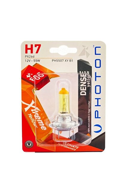 Photon H7 12v 55w Xtreme Yellow (TEKLİ BLİSTER) Ph5507 Xy B1