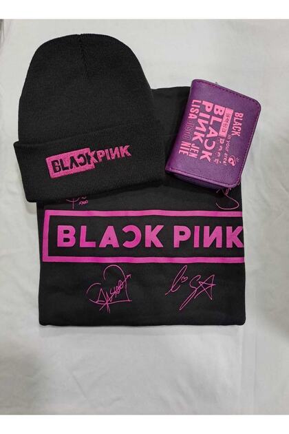 Blackpink unisex dukserica, kapa, Novčanik kombinacija od 3 dela