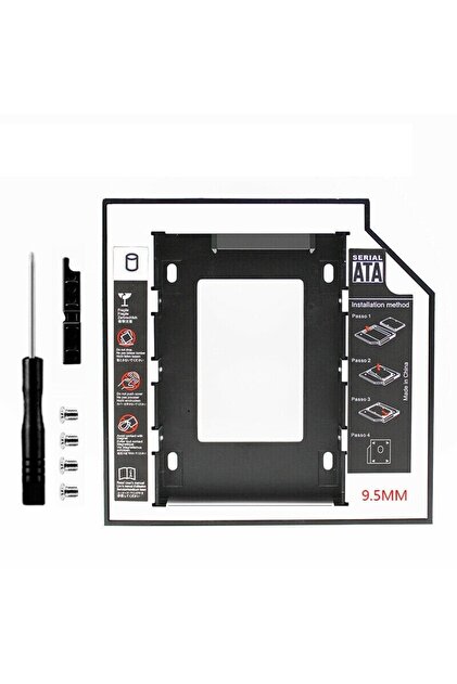 Derwell Hdd Muhafaza Sabit Disk 9.5 Sata Için Ssd Laptop Dvd/cd