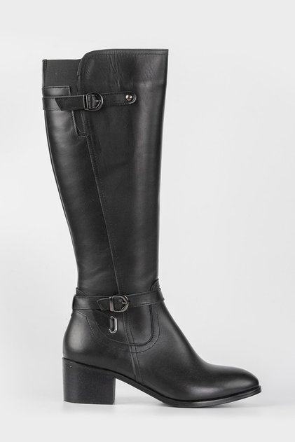 Women's Black Genuine Natural Leather Boots