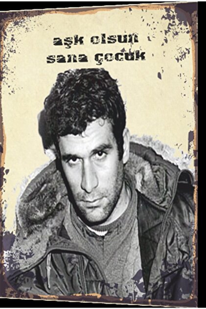 hayateページです Hayat Poster Deniz Gezmiş Aşk Olsun Sana Çocuk Retro Ahşap Poster