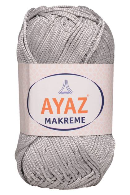 Ață de macrame 100 gr 1195 Gri argintiu
