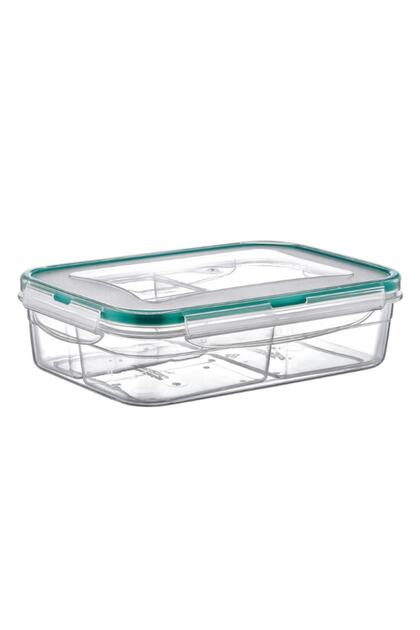 Rectangular 3 Compartment Storage Container Freshbox 1 Lt