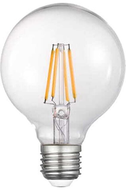 G95 10W ランプ Heka G95 Filament Edison Tip Rustik Şeffaf Cam Ampul 6 W Led Ampul