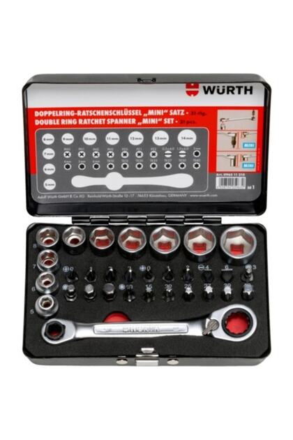 Würth Lokma Seti Çift Halkalı Cırcır.31p 1/4inç - Fiyatı, Yorumları