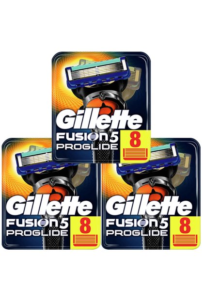 Fusion 5 Proglide Yedek Tıraş Bıçağı 8'li X 3 Paket