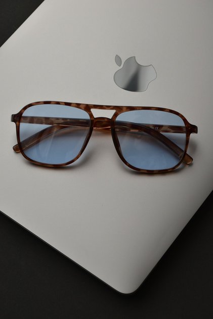 Julian Unisex Women Men Uv400 Protected Leopard Blue Vintage New Season Sunglasses