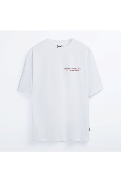 Oversize I Going To Hell On A Full Scholarship Unisex T-shirt