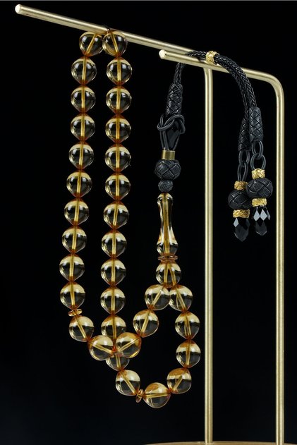 Prayer Beads - Orange - Amber
