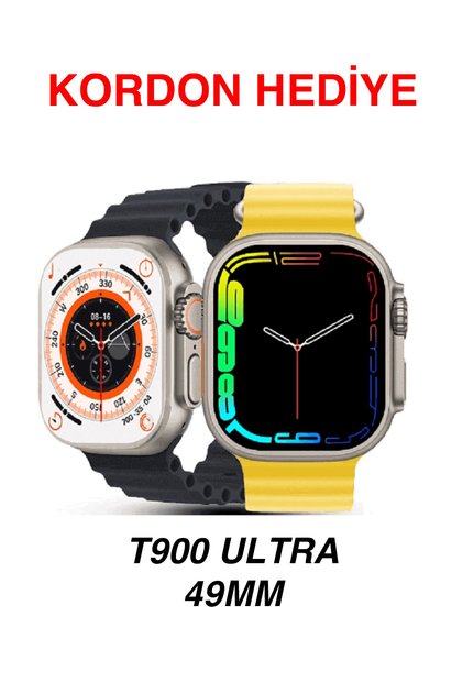 Watch 8 T900 Ultra 49 Mm 2.09 Inç Akıllı Saat Ios Android Uyumlu Türkçe Menü