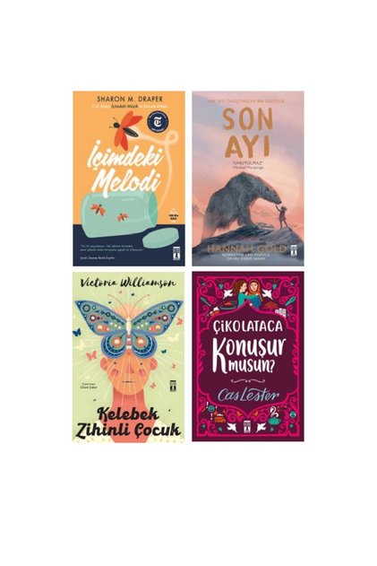 Içimdeki Melodi - Son Ayı - Kelebek Zihinli Çocuk - Çikolataca Konuşur Musun? 4 Kitap Set
