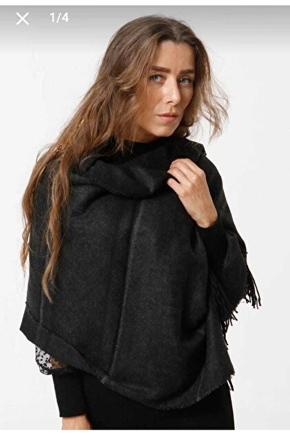 black tassel shawl