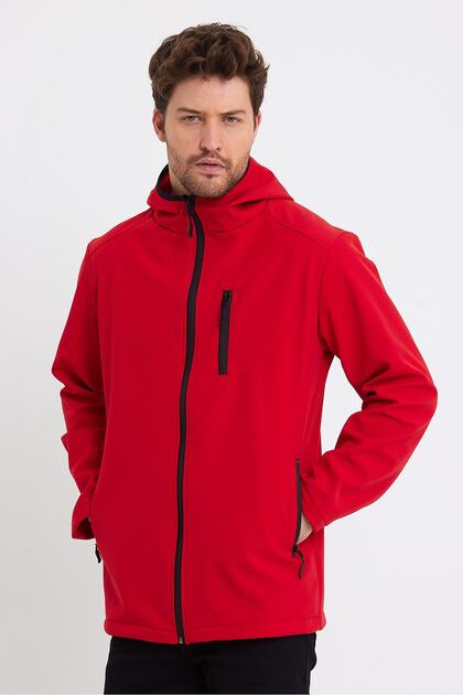 Store Men's Fleece Softshell Coat Waterproof 3 Pocket Outdoor Sports Jacket