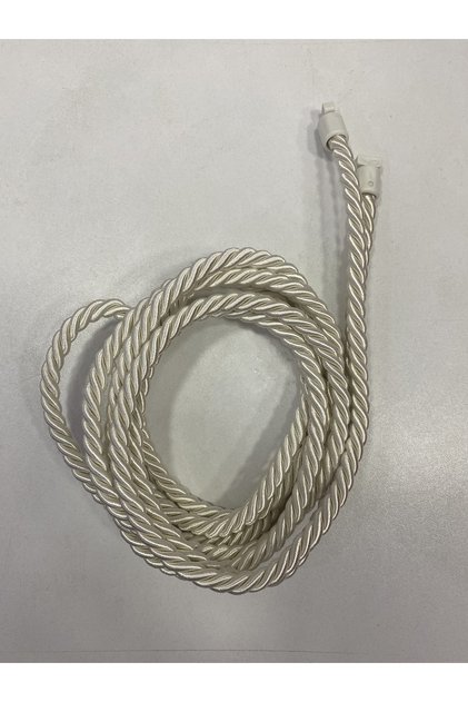 Double Breasted Fastening Device Rope Cord Background Curtain Cornice Tactical Cream