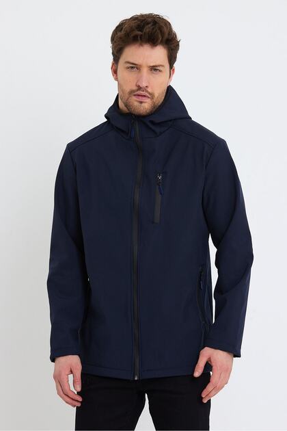 Store Men's Fleece Softshell Coat Waterproof 3 Pocket Outdoor Sports Jacket