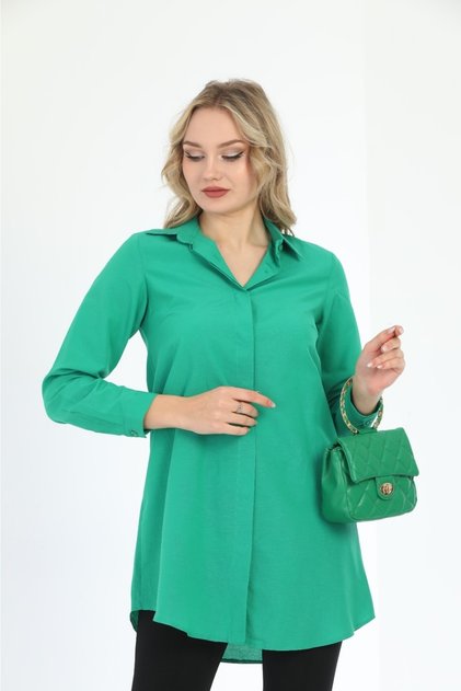 Women's Plain Plain Boyfriend Shirt
