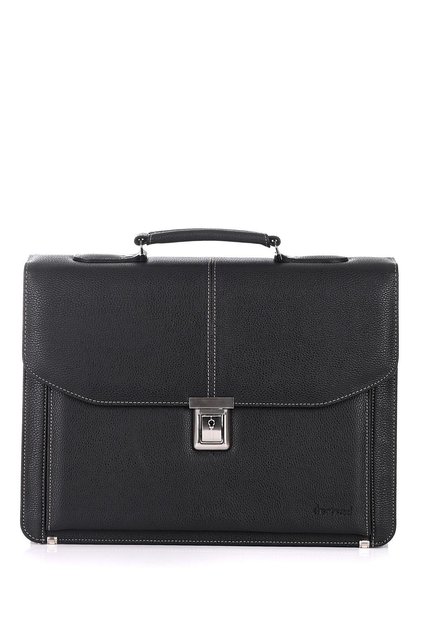 2010 15.6 Inch A4 and File Compatible Briefcase with Laptop Compartment Black