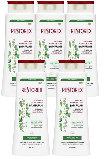 Oily Hair Shampoo 500 ml (5 Packs)
