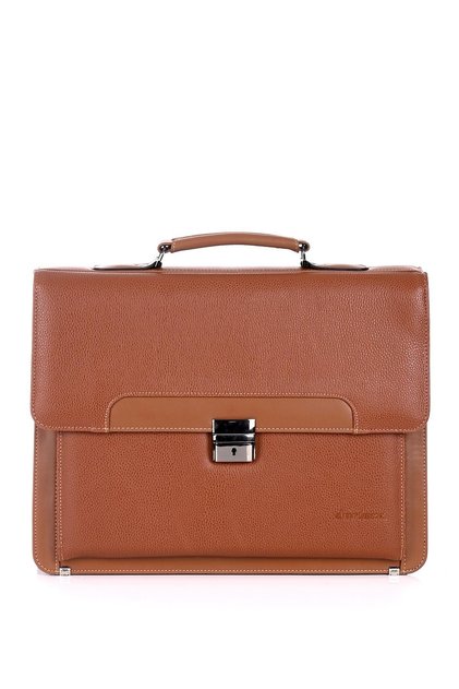 2201 15.6 Inch Laptop Compartment A4 and File Compatible Briefcase Brown