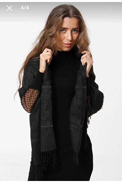 black tassel shawl