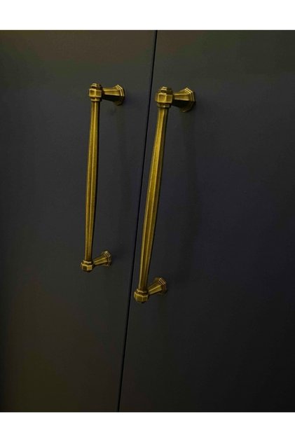 Column Handle (Antique Yellow) Tv Unit Nightstand Dresser Console Kitchen Cabinet Door Handle 160mm