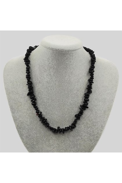 Black Tourmaline Stone Broken Natural Stone Women's Necklace