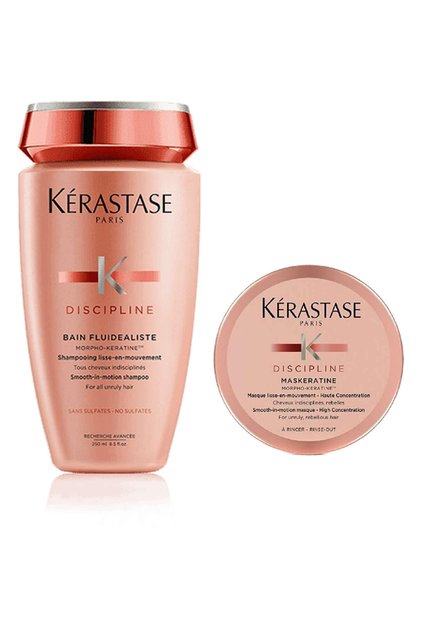 KÉRASTASE DISCIPLINE ヘアトリートメント200ml Kerastase Discipline Bain Fluidealiste Sulfatsız Şampuan 250 ml +