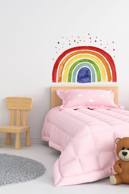 Bebek Odası Gökkuşağı Duvar Sticker Seti