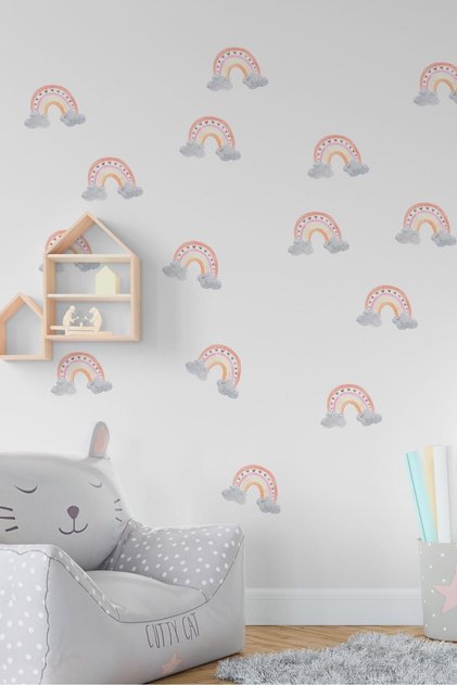 Baby Room Rainbow Wall Sticker Set