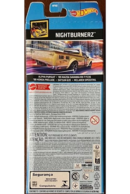 Mattel Nightburnerz - Hot Wheels 5'li Araba Seti - Hfv93 - Fiyatı