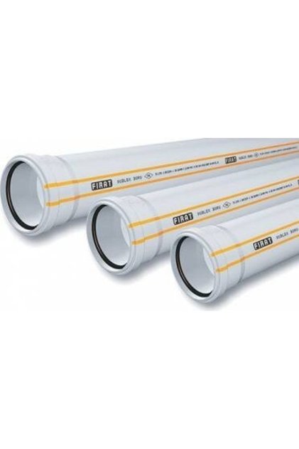 Fırat 50mmx3000mm Pvc Boru Pimaş Boru Fırat 10 Adet